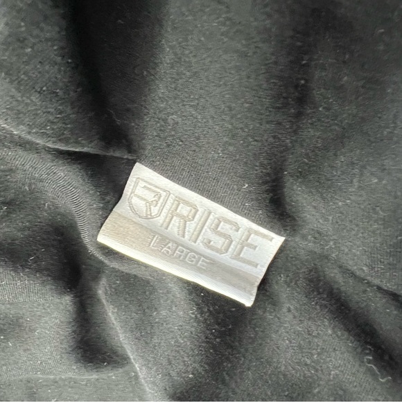 Rise Sportswear Zip-Up Beige/Black Hoodie with Zip-Up Pockets - Size Large - Picture 8 of 8